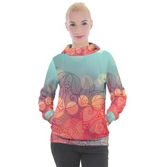 Mandala Pattern Women s Hooded Pullover by designsbymallika