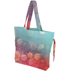 Mandala Pattern Drawstring Tote Bag