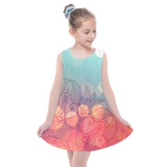 Mandala Pattern Kids  Summer Dress by designsbymallika