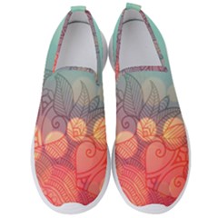 Mandala Pattern Men s Slip On Sneakers by designsbymallika