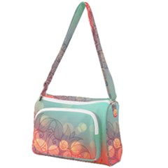 Mandala Pattern Front Pocket Crossbody Bag by designsbymallika