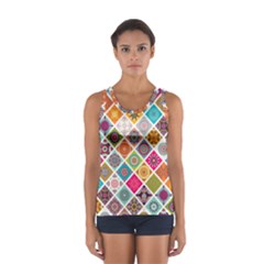 Ethnic Mandala Pattern Sport Tank Top  by designsbymallika