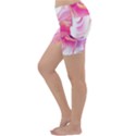 pink paint brush Lightweight Velour Yoga Shorts View2