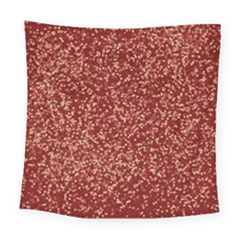 Burgundy Red Confetti Pattern Abstract Art Square Tapestry (large) by yoursparklingshop