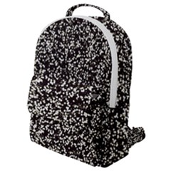 Black And White Confetti Pattern Flap Pocket Backpack (small) by yoursparklingshop