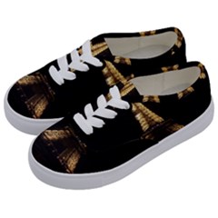 Tour Eiffel Paris Nuit Kids  Classic Low Top Sneakers by kcreatif