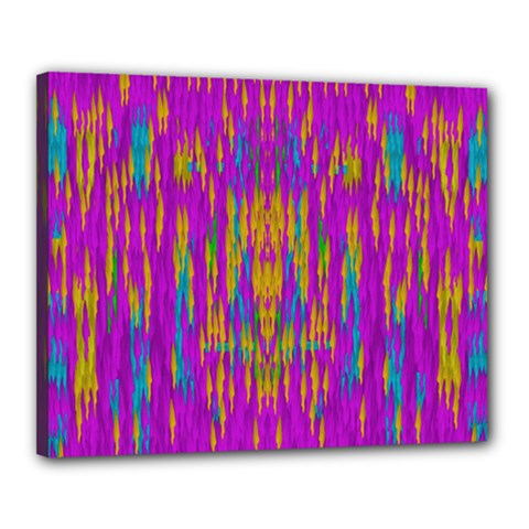 Festive Rainbow, Season To Wear Popart Canvas 20  X 16  (stretched)