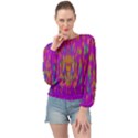 Festive Rainbow, Season To Wear Popart Banded Bottom Chiffon Top View1