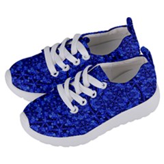 Blue Fancy Ornate Print Pattern Kids  Lightweight Sports Shoes by dflcprintsclothing