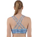 BLUE WAVES PATTERN Back Weave Sports Bra View2