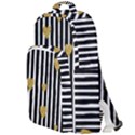 stripes heart pattern Double Compartment Backpack View1