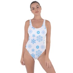 Snowflakes Pattern Bring Sexy Back Swimsuit by designsbymallika