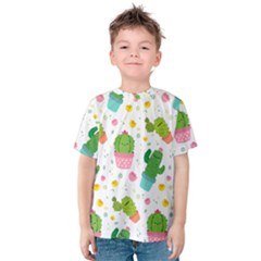 cactus pattern Kids  Cotton Tee