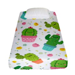 cactus pattern Fitted Sheet (Single Size)