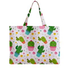 cactus pattern Zipper Mini Tote Bag