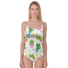 cactus pattern Camisole Leotard 