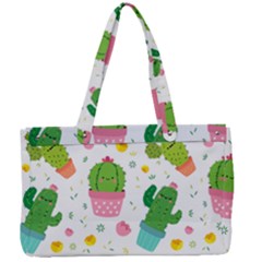 cactus pattern Canvas Work Bag