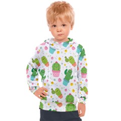 cactus pattern Kids  Hooded Pullover