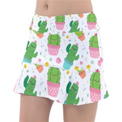 cactus pattern Tennis Skorts