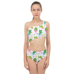 cactus pattern Spliced Up Two Piece Swimsuit