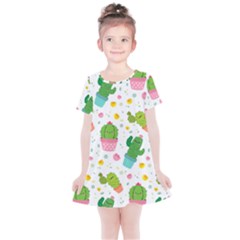 cactus pattern Kids  Simple Cotton Dress