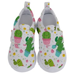 cactus pattern Kids  Velcro No Lace Shoes