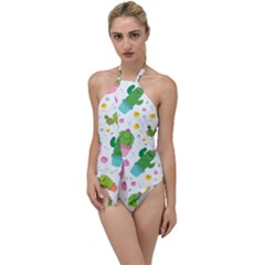 cactus pattern Go with the Flow One Piece Swimsuit