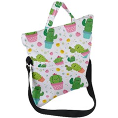 cactus pattern Fold Over Handle Tote Bag