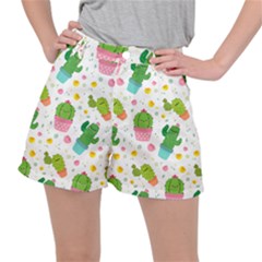 cactus pattern Ripstop Shorts