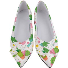 cactus pattern Women s Bow Heels