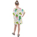 cactus pattern Kids  One Piece Chiffon Dress View2