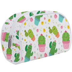 cactus pattern Makeup Case (Large)