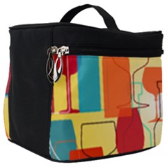 I Love Wine Make Up Travel Bag (big) by designsbymallika