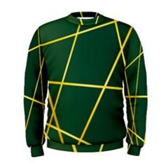 Golden Lines Pattern Men s Sweatshirt by designsbymallika