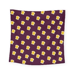 I Love Bread Square Tapestry (small) by designsbymallika