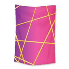 Golden Lines Small Tapestry by designsbymallika