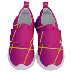 Golden Lines Kids  Velcro No Lace Shoes by designsbymallika