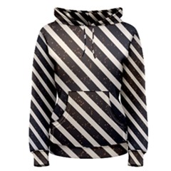 Silver Stripes Pattern Women s Pullover Hoodie by designsbymallika