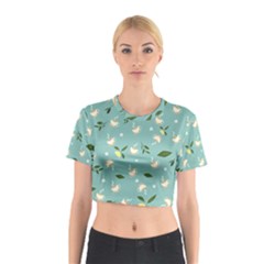 Tea Is Love Cotton Crop Top by designsbymallika