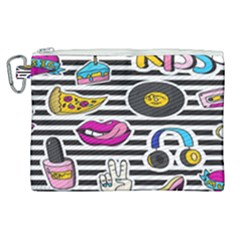 Disco Theme Canvas Cosmetic Bag (xl) by designsbymallika