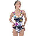 disco theme Side Cut Out Swimsuit View1