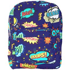 Bada Boom Pattern Full Print Backpack by designsbymallika