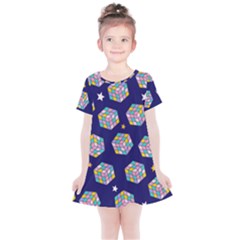 Cube Pattern Kids  Simple Cotton Dress by designsbymallika