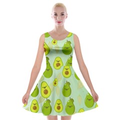 Avocado Love Velvet Skater Dress by designsbymallika