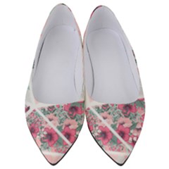 Pink Patchwork Women s Low Heels by designsbymallika