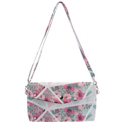 Pink Patchwork Removable Strap Clutch Bag by designsbymallika