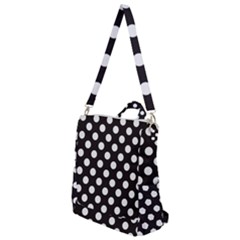 Black With White Polka Dots Crossbody Backpack by mccallacoulture