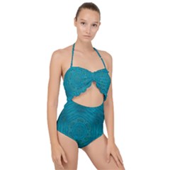 Spiritual Sun Is Raising Over The Peace Of Mind Sea Scallop Top Cut Out Swimsuit