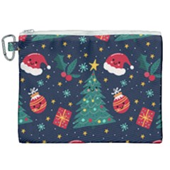 Christmas  Canvas Cosmetic Bag (xxl) by designsbymallika