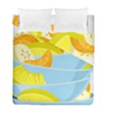 Salad Fruit Mixed Bowl Stacked Duvet Cover Double Side (Full/ Double Size) View2